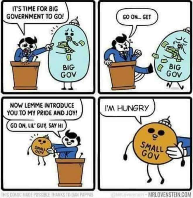 Small Government is Hungry Government