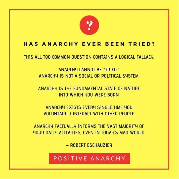 Anarchy is the Natural State