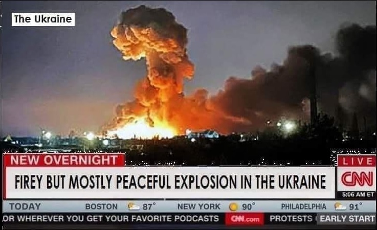 Mostly Peaceful Explosions as Reported by CNN