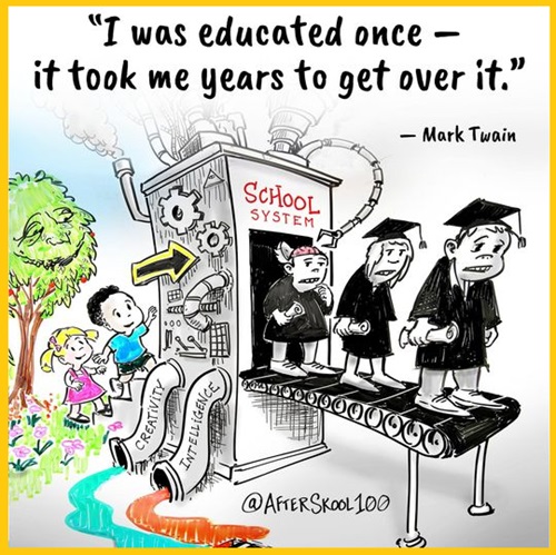 I was Educated once...
