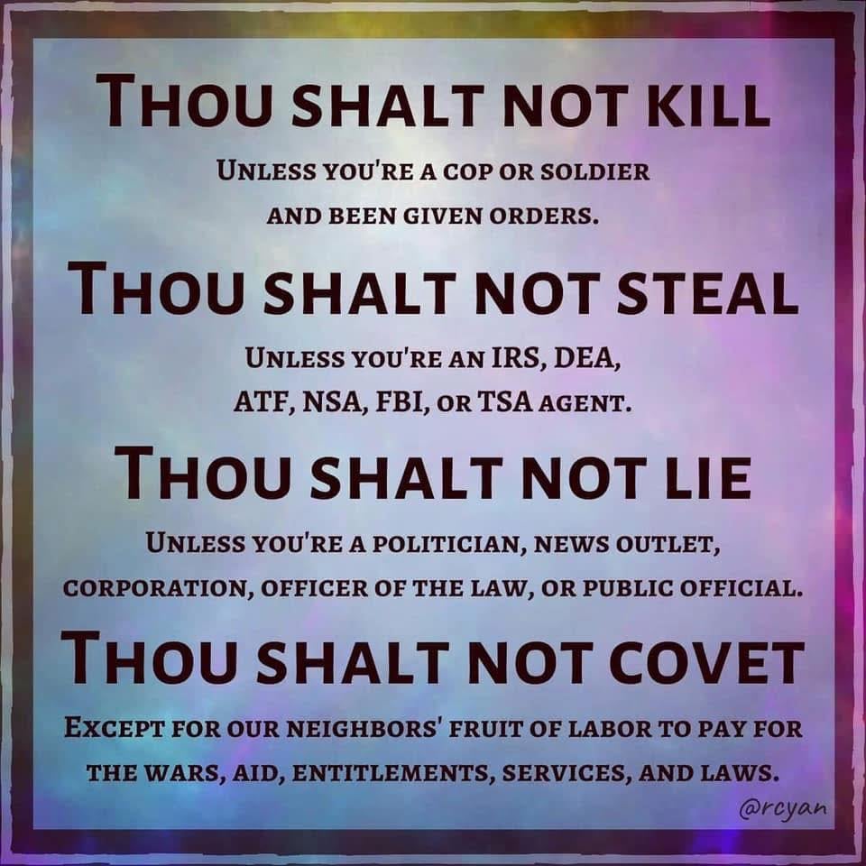 The Four Commandments of The State